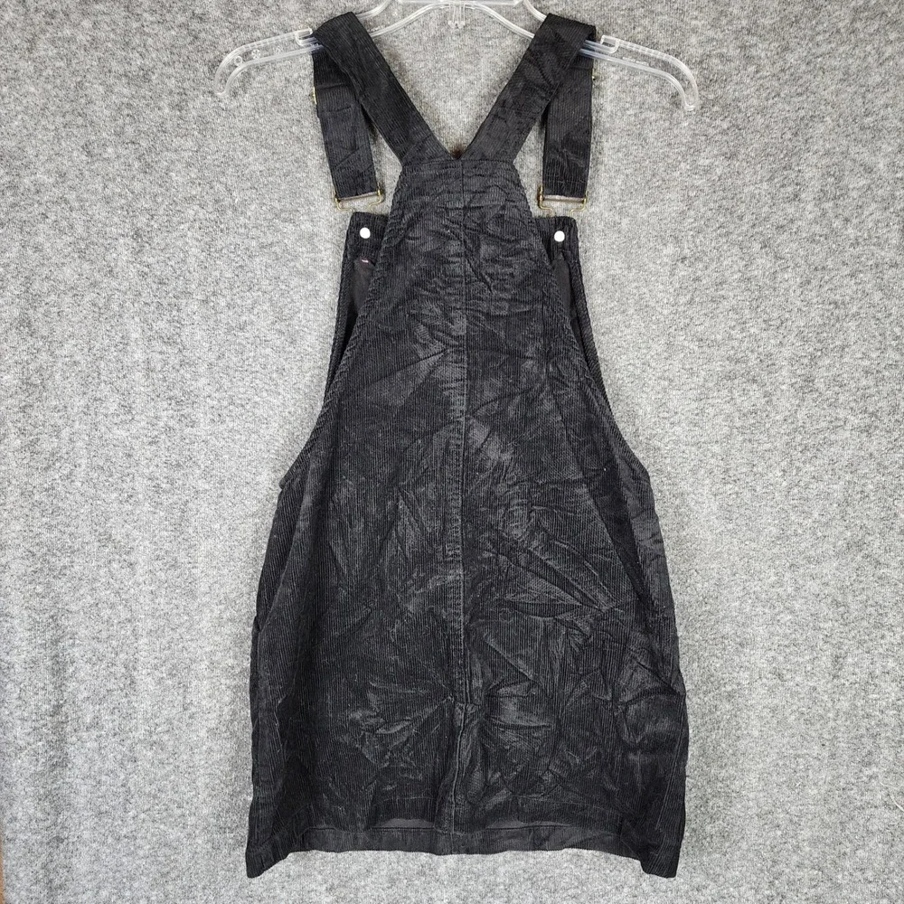 Copper Key Jumper Dress Womens XS CJ7667CDYB Black Corduroy Overall EUC